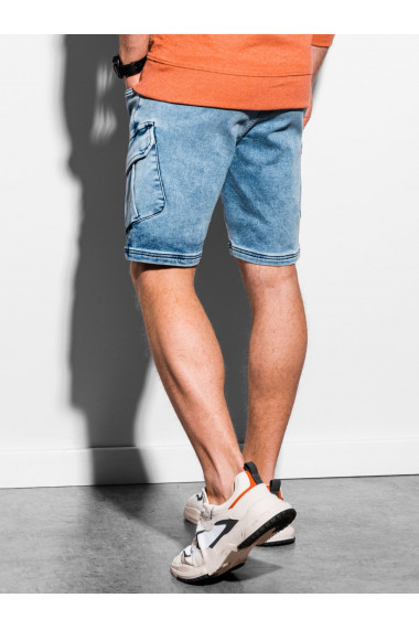 Pantaloni scurti din denim barbati W220 - albastru denim