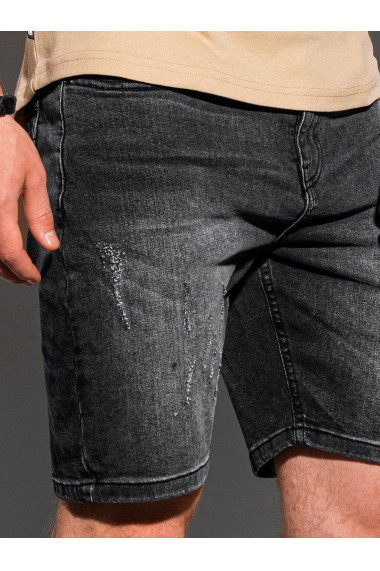 Pantaloni scurti din denim barbati W307 - negru