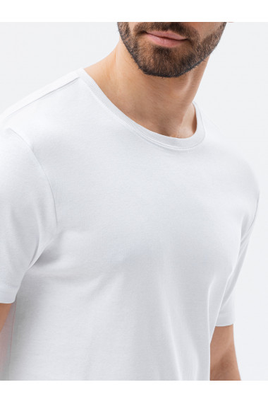 Tricou cu imprimeu pentru barbati S1387 - alb