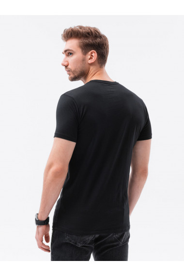 Tricou cu imprimeu pentru barbati S1434 V-22C- negru