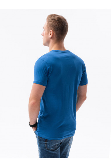 Tricou cu imprimeu pentru barbati S1434 V-24B- albastru