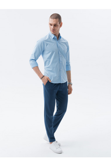 Camasa pentru barbati cu maneca lunga REGULAR FIT - albastru deschis K606
