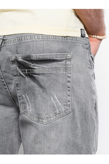 Pantaloni scurti din denim barbati - gri W311