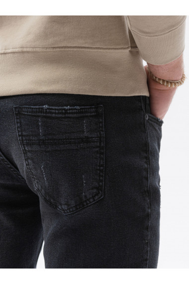 Pantaloni tip barbati SKINNY FIT - negru P1060