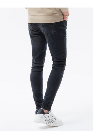 Pantaloni tip barbati SKINNY FIT - negru P1060
