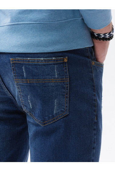 Pantaloni tip barbati SKINNY FIT - albastru P1060