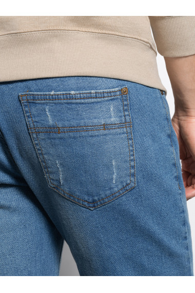 Pantaloni tip barbati SKINNY FIT - albastru deschis P1060