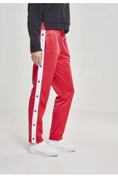 Pantaloni de trening cu nasturi pentru Femei foc-rosu Urban Classics