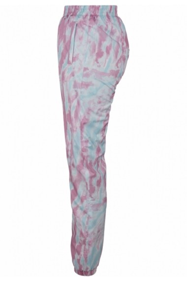 Pantaloni de trening Tie Dye pentru Femei aquablue-roz Urban Classics