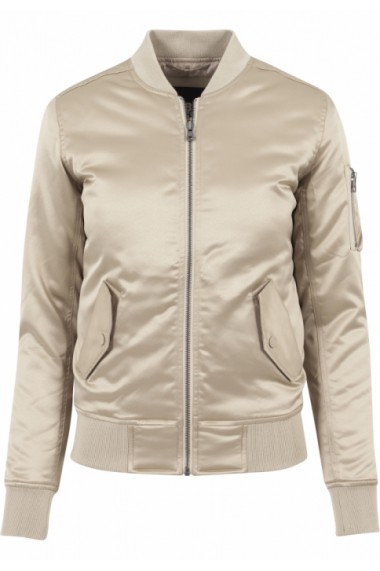 Jacheta bomber aspect satin femei auriu Urban Classics