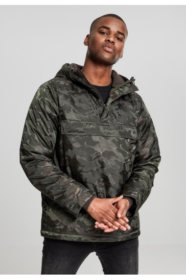 Padded Camo Pull Over Jacket