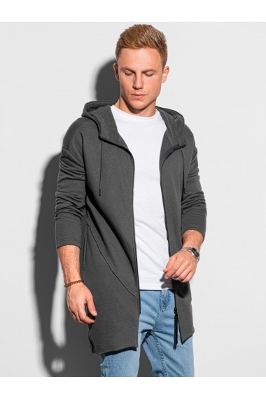 Men s zip-up sweatshirt B1189 - dark grey