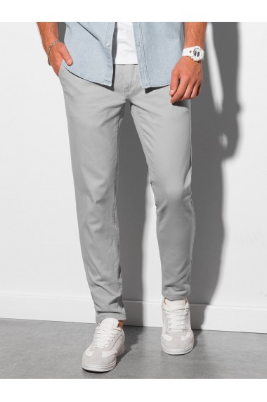 Men s pants chinos P156 - light grey