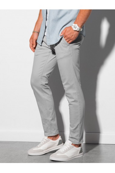 Men s pants chinos P156 - light grey