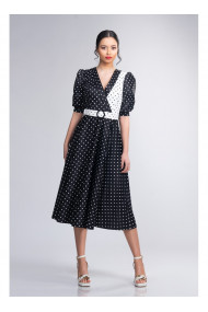 Rochie cu buline din tafta elastica - Marilyn M41970B
