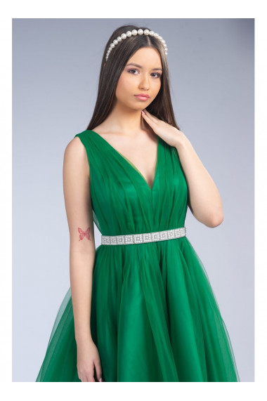 Rochie verde din tulle Rebecka 31943B