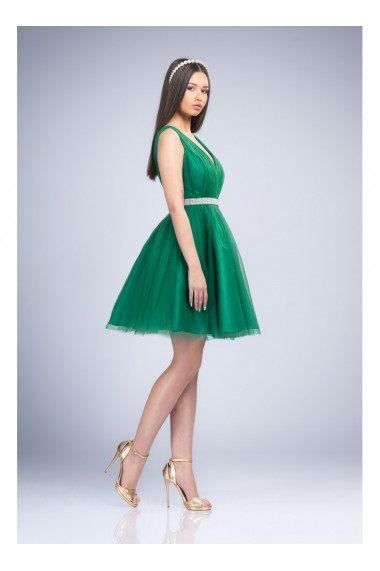 Rochie verde din tulle Rebecka 31943B