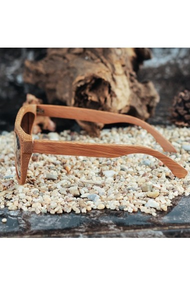 Ochelari de soare din lemn Bobo Bird BG003 lentila maro