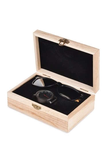 Set ceas din lemn Bobo Bird P10 si ochelari de soare din lemn