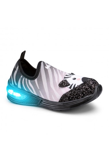 Pantofi Fete LED Bibi Space Wave 2.0 Zebra
