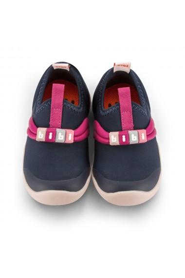 Pantofi Fete Bibi FisioFlex 4.0 Naval/Hot Pink