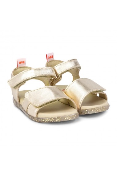 Sandale Fete BIBI Baby Soft Gold Velcro