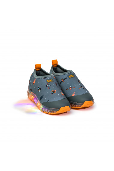 Pantofi Sport LED Bibi Roller Celebration Grey/Orange