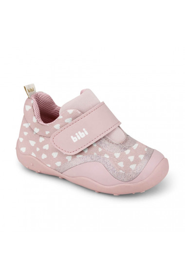 Pantofi Fete Bibi Fisioflex 4.0 Pink Hearts