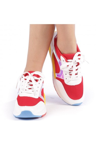Pantofi sport dama Rahela rosii