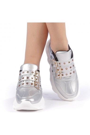 Pantofi sport dama Sandrina argintii
