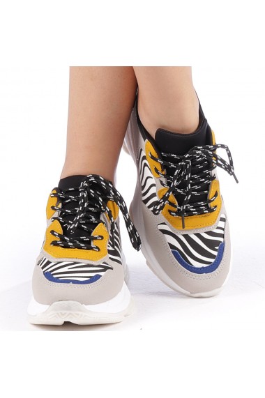 Pantofi sport dama Andra zebra