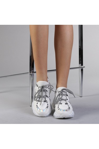 Pantofi sport dama Ailis albi