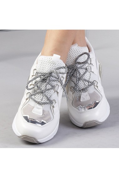 Pantofi sport dama Francesca albi