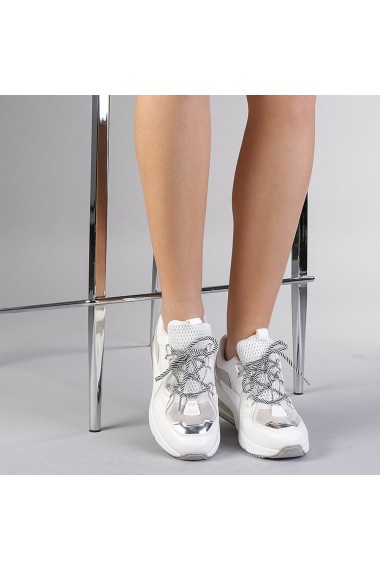Pantofi sport dama Francesca albi