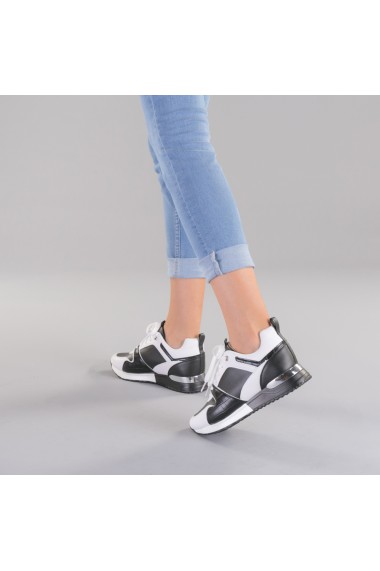 Pantofi sport dama Vals alb cu negru