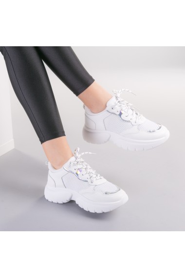 Pantofi sport dama Muri albi