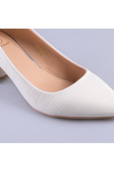 Pantofi dama Lucinda albi