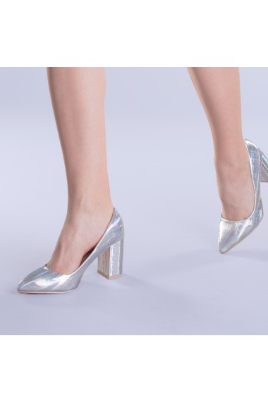 Pantofi dama Vera argintii