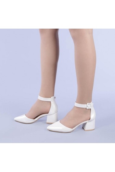 Pantofi dama Nadejda albi