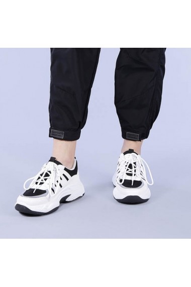 Pantofi sport dama Aleena albi cu negru