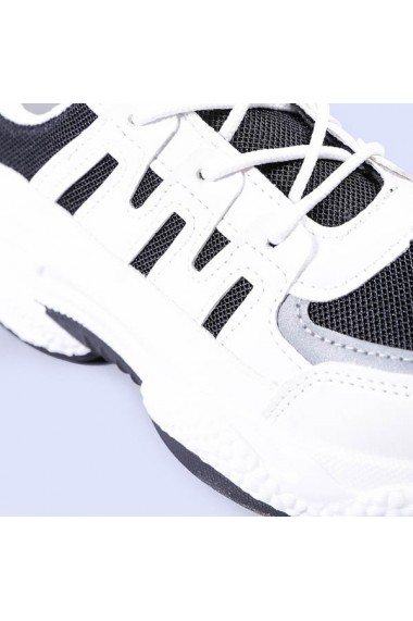 Pantofi sport dama Aleena albi cu negru