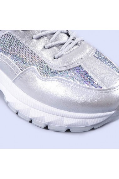 Pantofi sport dama Abana argintii