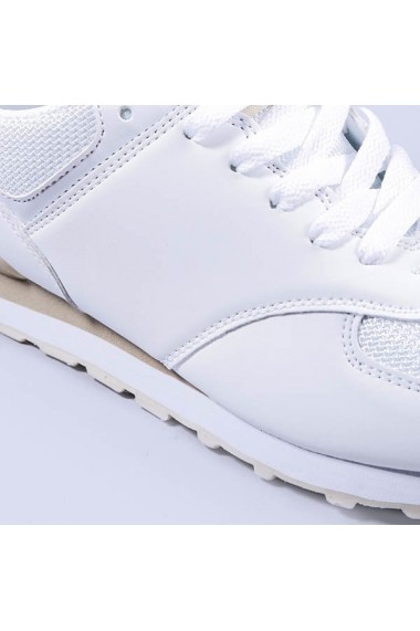 Pantofi sport dama Opal albi cu bej