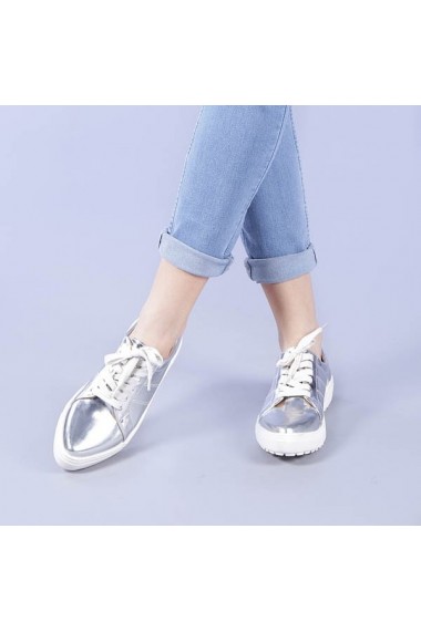 Pantofi sport casual dama Aniela argintii