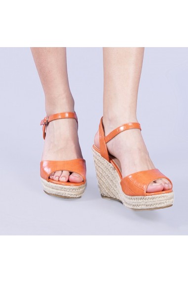 Sandale dama Alina portocalii