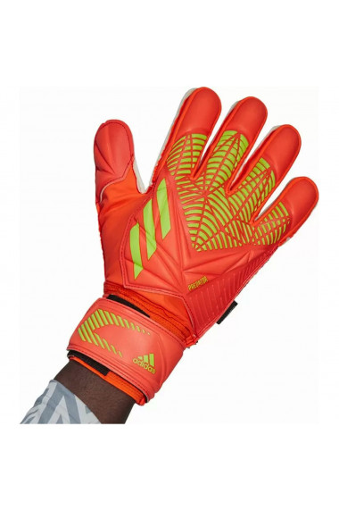 Manusi portar unisex adidas Orange Predator Edge Fingersave Match Gloves HC0621
