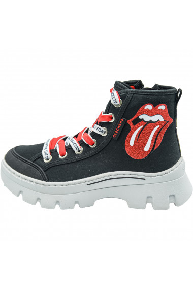 Pantofi sport femei Skechers Street x The Rolling Stones Roadies Surge 177967BKRD