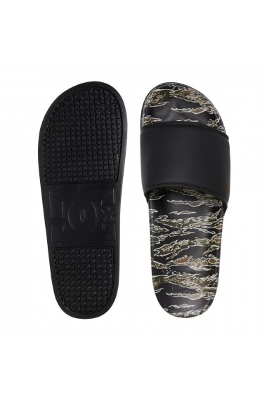 Slapi barbati DC Shoes SE Leather Slider Thongs ADYL100044-GBK
