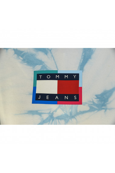 Hanorac femei Tommy Jeans Badge Tie-Dye Boxy DW0DW104500K7