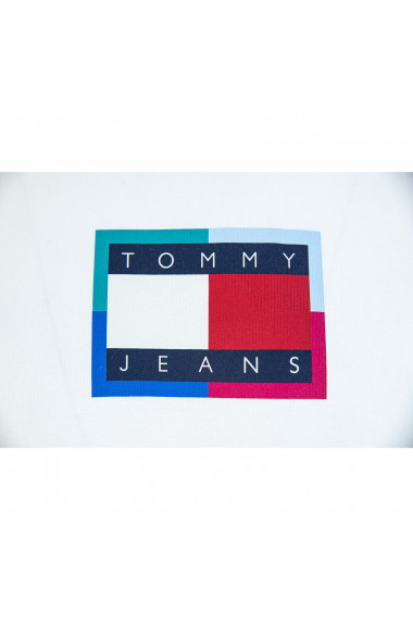 Rochie femei Tommy Jeans Logo Flag Tee Dress DW0DW10442YBR